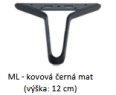 ML kovová černá mat